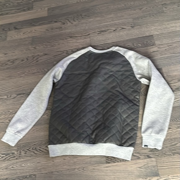 KITE Gray Quilted panel Men's Sweater Sz L - Picture 10 of 11